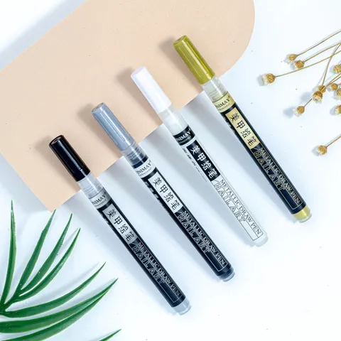 Bút vẽ móng vinimay nét mảnh siêu nhạy vẽ đa năng siêu tiện lợi ngành nail đủ 4 màu cơ bản nhất