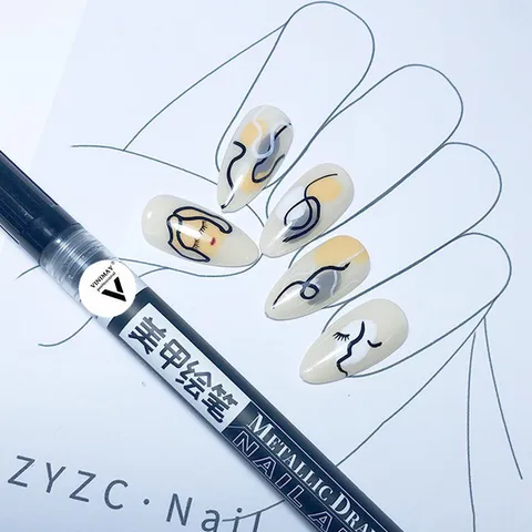 Bút vẽ móng vinimay nét mảnh siêu nhạy vẽ đa năng siêu tiện lợi ngành nail đủ 4 màu cơ bản nhất