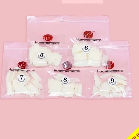 Móng úp lẻ size trong đục chuẩn xịn phom HSM
