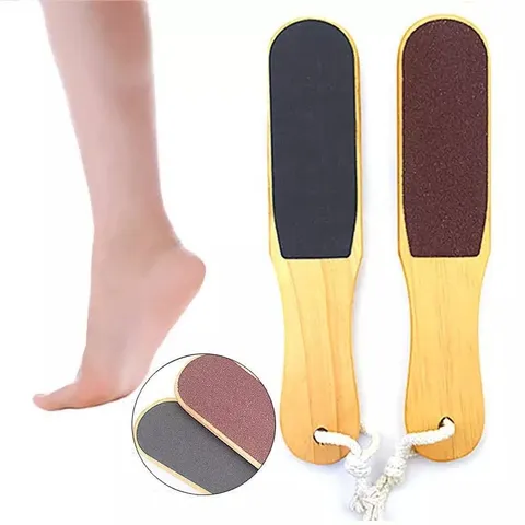 Chà gót chân gỗ 2 mặt nhám mịn giúp gót chân mịn màng hết da chết chuyên dụng ngành nail spa