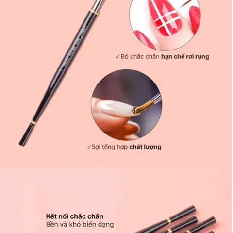 Set 10 cọ nhật LAWEL cao cấp vẽ Nail chuyên nghiệp đủ cây cần thiết nhất ngành nail hàng chuẩn loại 1 lông chồn xịn
