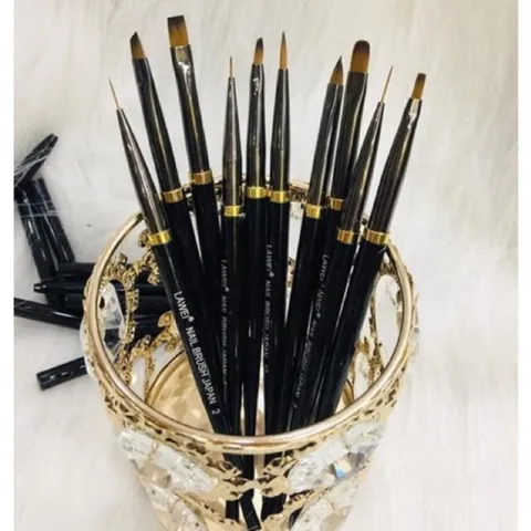 Set 10 cọ nhật LAWEL cao cấp vẽ Nail chuyên nghiệp đủ cây cần thiết nhất ngành nail hàng chuẩn loại 1 lông chồn xịn