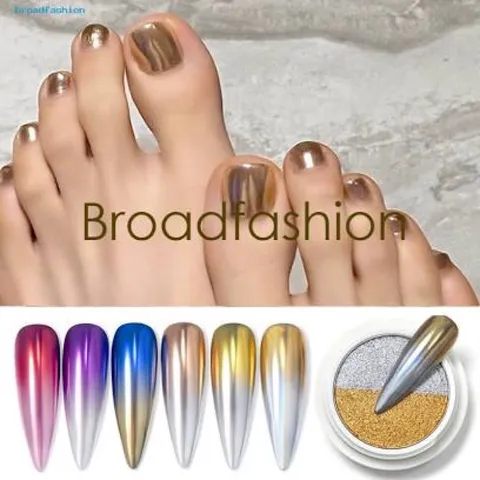 Tráng gương nén ombre 2 màu siêu HOT ngành nail