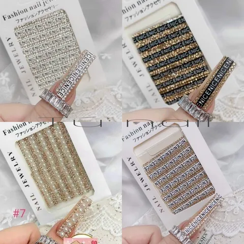Đá viền xích đá trang trí tạo kiểu móng siêu nhanh siêu đẹp các mẫu HOT nhất