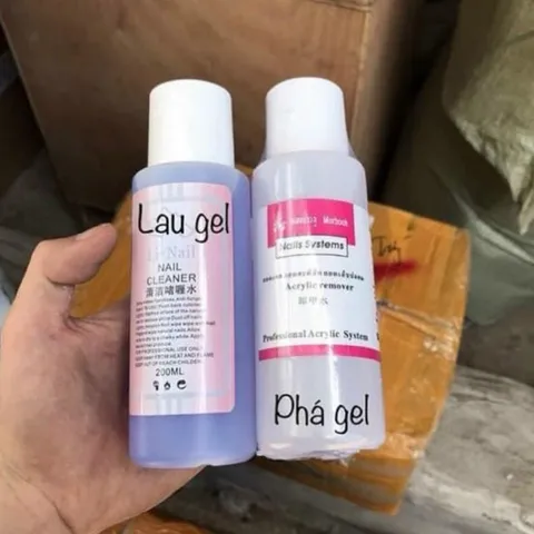 Nước rửa móng ủ phá gel siêu nhạy mùi dễ chịu - Dung dịch ủ phá gel - axiton Quyên chuyên dụng CHÍNH HÃNG chai 500ml