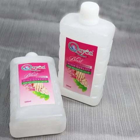 Nước rửa móng ủ phá gel siêu nhạy mùi dễ chịu - Dung dịch ủ phá gel - axiton Quyên chuyên dụng CHÍNH HÃNG chai 500ml