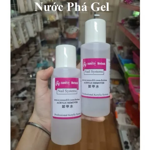 Nước rửa móng ủ phá gel siêu nhạy mùi dễ chịu - Dung dịch ủ phá gel - axiton Quyên chuyên dụng CHÍNH HÃNG chai 500ml