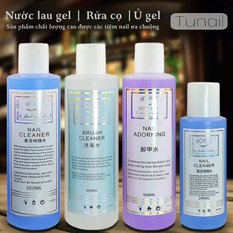 Nước làm móng - Dung dịch cồn lau gel - Nước rửa cọ Li Nail - Axitone rửa móng chuyên dụng Ngành Nail chai 500ml
