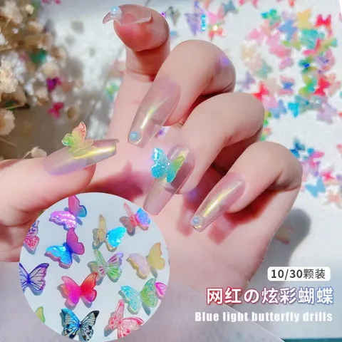 Set cham hồ điệp đủ màu mẫu mới đính móng nailbox siêu đẹp