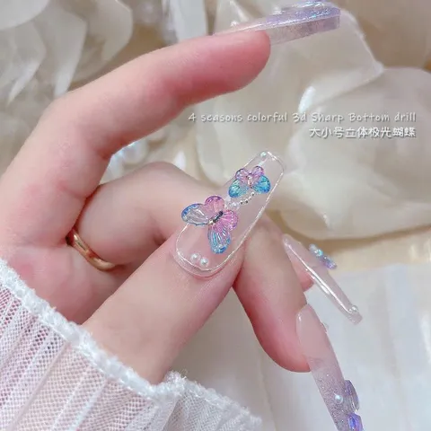 Set cham hồ điệp đủ màu mẫu mới đính móng nailbox siêu đẹp