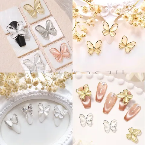 Set 10 Charm phụ kiện hồ điệp đính móng siêu xinh