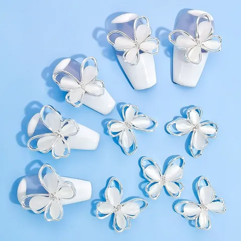Set 10 Charm phụ kiện hồ điệp đính móng siêu xinh