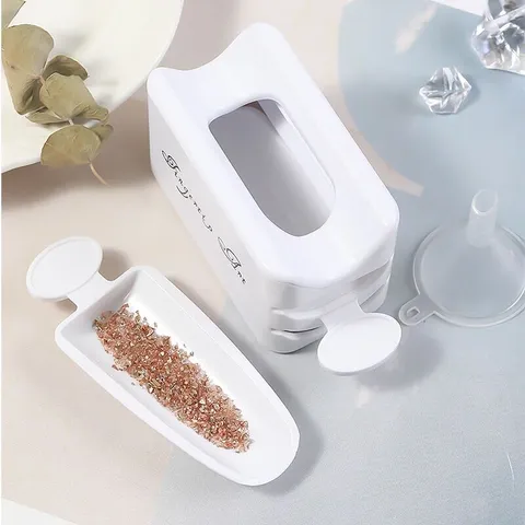 Khay hứng đá rắc nhũ rắc siêu tiện ích ngành nail