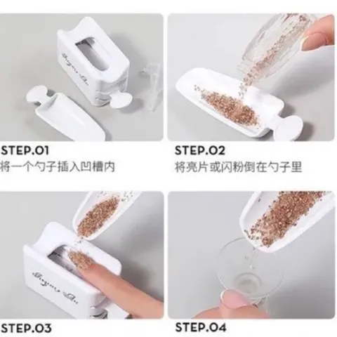 Khay hứng đá rắc nhũ rắc siêu tiện ích ngành nail