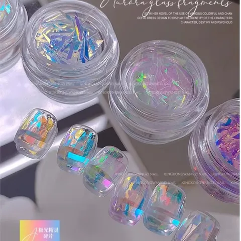 Set giấy thuỷ tinh sợi design nail siêu ảo diệu HOT