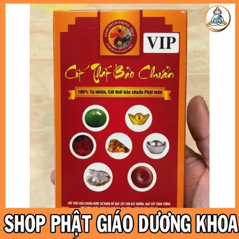 Bộ Cốt Thất Bảo Chuẩn Đầy Đủ (VIP) - Có Hộp Nhung - Tặng Kèm Gạo Vàng, Trầm Đốt, Chỉ Ngũ Sắc, Bốc Bát Hương, Nạp Tượng 844556