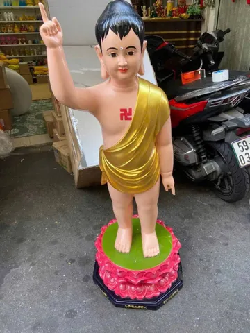 Tượng Mẹ Diêu Trì Địa mẫu Cốt Xi Măng Cao 1 Mét - NQ3300 (HÀNG ĐẶT TRƯỚC)