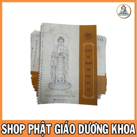 Tặng viết, Tranh tô màu và ý nghĩa ra đời các vị chư phật A4 - mẫu tuệ NGA 844564