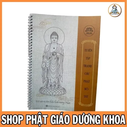 Tặng viết, Tranh tô màu và ý nghĩa ra đời các vị chư phật A4 - mẫu tuệ NGA 844564