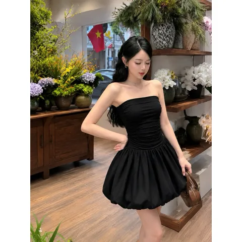 (NEW) Đầm cup ngực chân váy bí phồng đi tiệc, đi chơi
