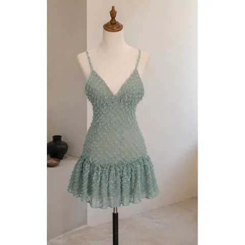 (NEW) Đầm 2 dây đuôi cá (<46kg)
