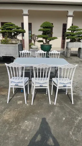 bàn bàn nhựa chữ nhựa chữ nhật 80 cm x 140 cm chân rời inox