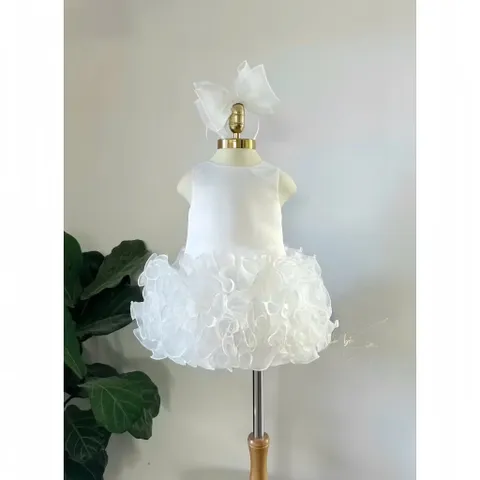 Váy cho bé gái, Váy công chúa cao cấp dáng phồng hoa 3D cho bé 8-25kg