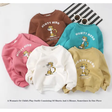Đồ thu đông cho bé, áo nỉ lót lông hàng QC cho bé trai và bé gái size 8-18kg