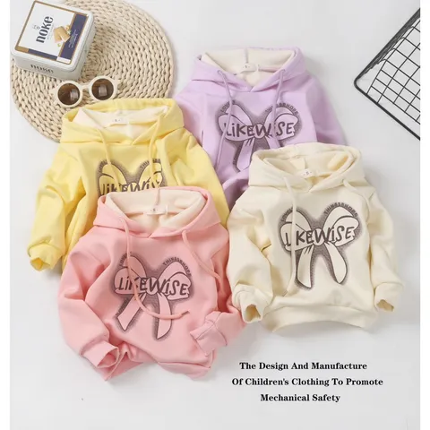 Đồ thu đông cho bé, áo Hoodie nỉ lót lông QC dày dặn cho bé gái bé trai 8-17kg