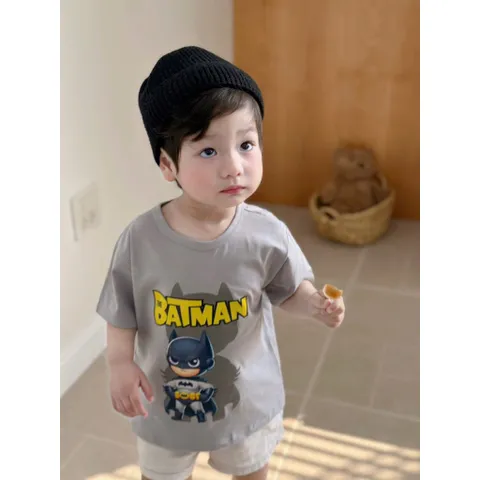 Áo phông bé trai, áo cotton siêu nhân mẫu mới 2026 cho bé 9-27kg
