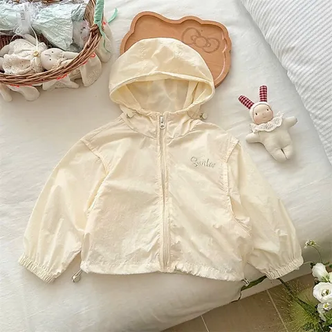 Áo khoác nhẹ, áo khoác gió 4 màu cho bé trai và bé gái size 7-27kg