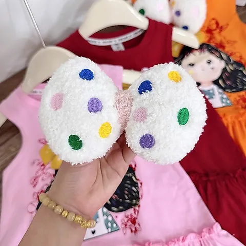 Váy bé gái, váy cotton sát nách cô gái kèm nơ nhồi bông cho bé 10-35kg
