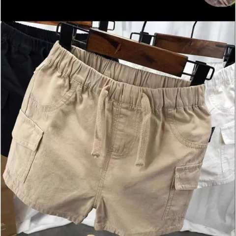 Quần đùi bé trai, quần short bé trai chất kaki túi hộp size bé 8-30kg