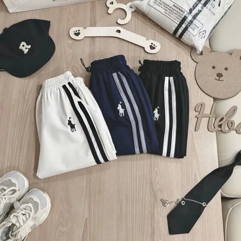 Quần dài bé trai, quần gió dáng Jogger thể thao khoẻ khoắn cho bé 7-27kg