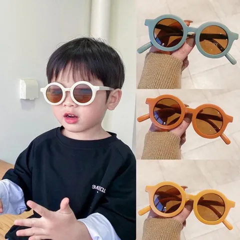 Kính trẻ em, kính dâm thời trang gọng tròn màu pastel cho bé (<5 tuổi)