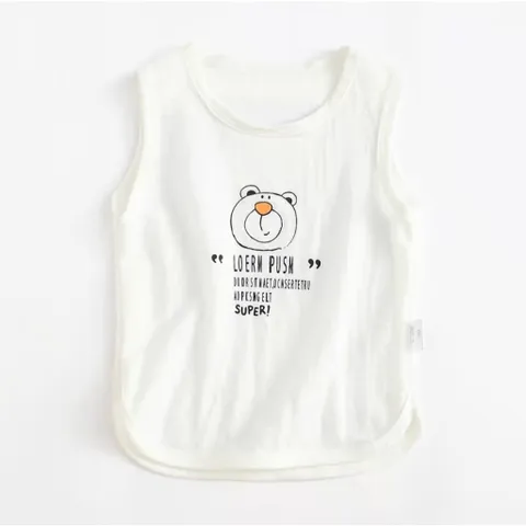 Áo ba lỗ bé trai, áo ba lỗ bé gái, áo ba lỗ chất cotton hình gấu Pooh dễ thương cho bé 8-25kg