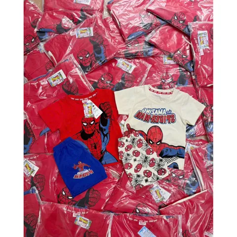Quần áo bé trai, set bộ cộc tay chất cotton hoạ tiết người nhện Amazing cho bé 9-26kg