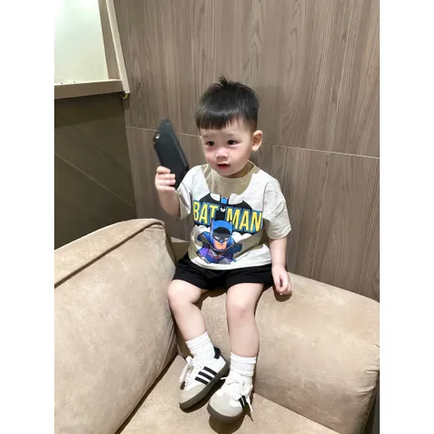 Áo bé trai, áo cotton họ tiết các siêu anh hùng cho bé 10-25kg