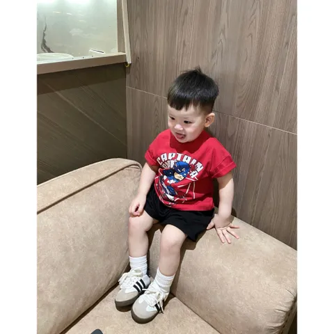 Áo bé trai, áo cotton họ tiết các siêu anh hùng cho bé 10-25kg