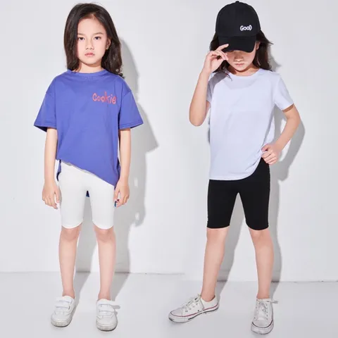 Quần đùi bé gái, quần legging đùi chất cotton zip cho bé 10-30kg