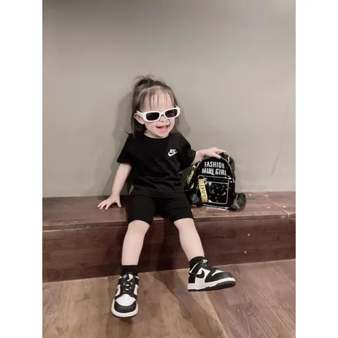 Quần đùi bé gái, quần legging đùi chất cotton zip cho bé 10-30kg