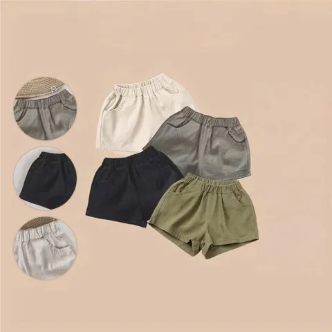 Loại 1- Quần đùi bé trai, quần short kaki mẫu mới cho bé 13-32kg