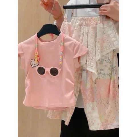 Quần áo bé gái, set bộ áo cotton zip hồng kết hợp quần suông thô đũi phong cách Hàn Quốc size 8-36kg