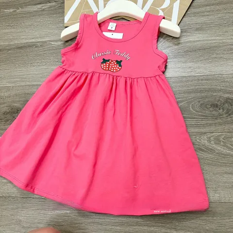 Váy bé gái, váy cotton sát nách họa tiết dễ thương cho bé 10-35kg
