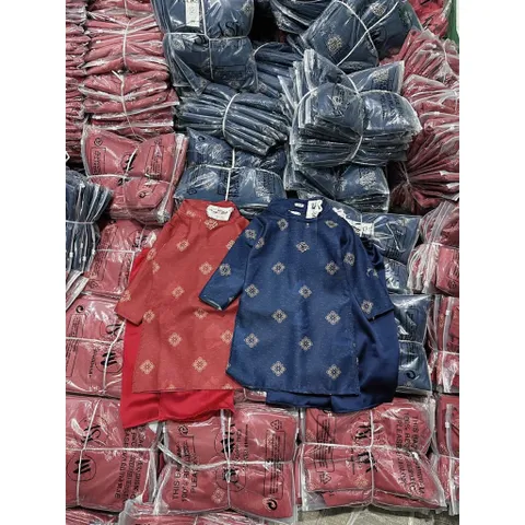 Áo dài cách tân bé trai, set áo dài gấm Tafta Ngọc Phượng lịch lãm cho bé 8-25kg