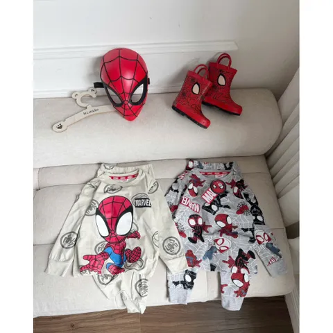 Quần áo thu đông bé trai, set bộ quần áo dài tay chất cotton nhện chibi cho bé 9-24kg