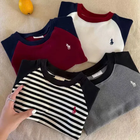 Áo cotton bé trai, áo thun Raglan thêu ngựa khoẻ khoắn cho bé 9-27kg