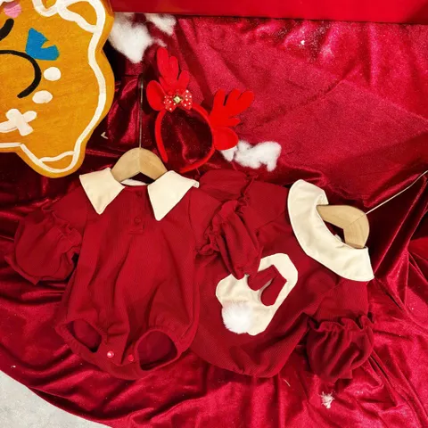 Set Body len gạo bờm Noel / Tết  cho bé gái 4-12kg