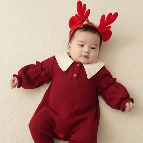 Set Body len gạo bờm Noel / Tết  cho bé gái 4-12kg