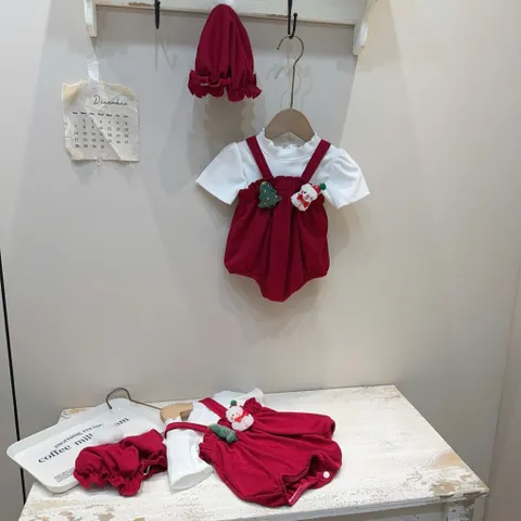 SET 3CT BODY LIỀN THÂN NOEL CHO BÉ GÁI – SIÊU XINH – SIZE 4–12KG